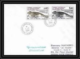 1436 33 ème Expédition Terre Adelie 1/1/1984 TAAF Antarctic Terres Australes Lettre (cover) Jour De L'an Phoques Seal - Expéditions Antarctiques