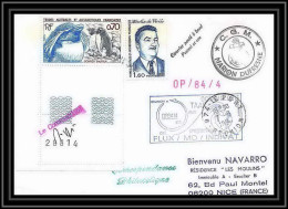 1444 Indivat Marion Dufresne 7/8/1984 Obl Paquebot Signé Signed TAAF Antarctic Terres Australes Lettre (cover) - Antarctic Expeditions