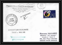 1425 Marion Dufresne Opération Dialante 28/5/1983 TAAF Antarctic Terres Australes Lettre (cover) - Spedizioni Antartiche