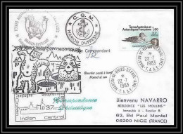 1420 Marion Dufresne Md 37 Signé Signed 22/7/1983 TAAF Antarctic Terres Australes Lettre (cover) - Antarctische Expedities