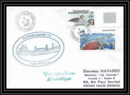 1403 Lady Franklin Crosbie Shipping 14/12/1983 TAAF Antarctic Terres Australes Lettre (cover) - Expediciones Antárticas