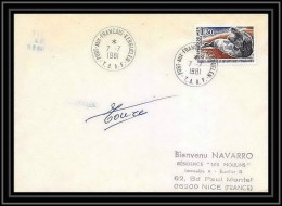 1301 Kerguelen 7/7/1981 Signé Signed TAAF Antarctic Terres Australes Lettre (cover) - Storia Postale