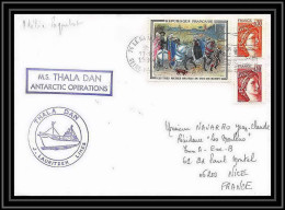 1280 Thala Dan 17/10/1980 TAAF Antarctic Terres Australes Lettre (cover) - Covers & Documents