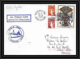 1277 Thala Dan 18/10/1980 TAAF Antarctic Terres Australes Lettre (cover) - Covers & Documents