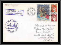 1276 Thala Dan 18/10/1980 TAAF Antarctic Terres Australes Lettre (cover) - Lettres & Documents