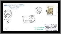 1226 Campagne Md32 Reunion Marion Dufresne Obl Paquebot 1982 TAAF Antarctic Terres Australes Lettre (cover) Signé Signed - Storia Postale