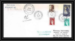 1214 Operation Strabon 82 Marion Dufresne 19/10/1982 TAAF Antarctic Terres Australes Lettre (cover) Signé Signed - Cartas & Documentos