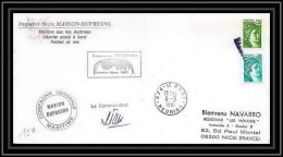 1210 Paquebot Marion Dufresne Md25 Fibex 6/3/1981 TAAF Antarctic Terres Australes Lettre (cover) Signé Signed - Lettres & Documents