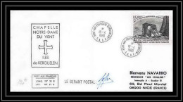 1203 18/4/1980 Signé Signede Kerguelen Notre Dame Du Vent TAAF Antarctic Terres Australes Lettre (cover) Signé Signed - Covers & Documents
