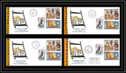 1147 Lot De 4 Lettres Avec Cad Différents Taaf Terres Australes Antarctic Covers 1992 Colombo N° 122 Recommandé - Brieven En Documenten