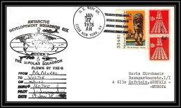 1010 Antarctic Polar Antarctica USA Lettre (cover) 27/01/1978 BIPolar SQUADRON - Estaciones Científicas