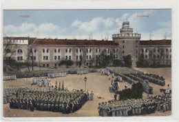 39071203 - Posen / Poznan. Kernwerk Mit Soldaten Gelaufen 1915. Stempeldurchdruck, Sonst Gut Erhalten - Poland