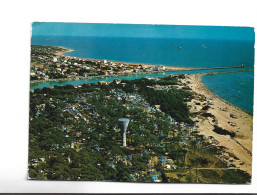 CPM DPT 34 AGDE VUE PAR AVION SUR LE GRAU D AGDE ET LA TAMARISSIERE En 1986! (voir Flamme) - Agde