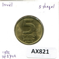 5 SHEQALIM 1982 ISRAEL Münze #AX821.D.A - Israele