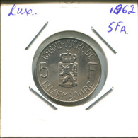 5 FRANCS 1962 LUXEMBOURG Coin #AT228.U.A - Lussemburgo
