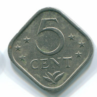 5 CENTS 1971 ANTILLES NÉERLANDAISES Nickel Colonial Pièce #S12205.F.A - Antilles Néerlandaises