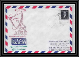 1985 Antarctic USA Lettre (cover) Alascom Bartlett Earth Station 1983 - Scientific Stations & Arctic Drifting Stations