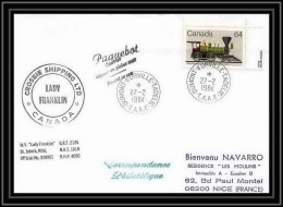 1952 Antarctic Canada Lettre (cover) Crosbie Shipping 27/2/1984  - Scientific Stations & Arctic Drifting Stations