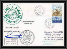 1809 Astrobale Signé Signed Daudon 2/1/1992 TAAF Antarctic Terres Australes Lettre (cover) - Antarctic Expeditions