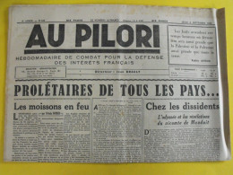 Au Pilori N° 161 Du 2 Septembre 1943. Drault Gohier Méricourt Pemjean Brémond Collaboration Antisémite LVF Milice Vichy - Other & Unclassified
