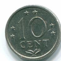 10 CENTS 1979 NIEDERLÄNDISCHE ANTILLEN Nickel Koloniale Münze #S13583.D.A - Antilles Néerlandaises