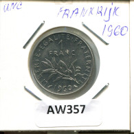 1 FRANC 1960 FRANCIA FRANCE Moneda #AW357.E.A - 1 Franc