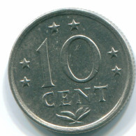 10 CENTS 1970 ANTILLES NÉERLANDAISES Nickel Colonial Pièce #S13380.F.A - Antilles Néerlandaises