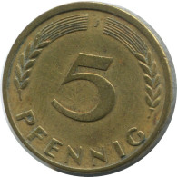 5 PFENNIG 1950 F BRD DEUTSCHLAND Münze GERMANY #AD866.9.D.A - 5 Pfennig