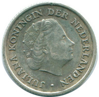 1/10 GULDEN 1957 ANTILLAS NEERLANDESAS PLATA Colonial Moneda #NL12181.3.E.A - Antilles Néerlandaises