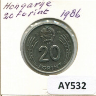 20 FORINT 1986 HUNGRÍA HUNGARY Moneda #AY532.E.A - Hungary