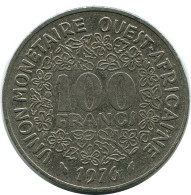 100 FRANCS 1976 WESTERN AFRICAN STATES Coin #AP960.U.A - Andere - Afrika