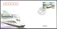 2010-29 China's High-Speed Rail Stamp FDC Train - Trains