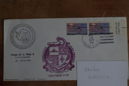 7-188 Us Navy IAGP Glaciologie Expedition Polaire Française Dome C Deep Freeze 1977 France USA  TAAF - Storia Postale