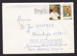 Vatican: Cover To Germany, 1979, 2 Stamps, History, Religion (minor Damage) - Briefe U. Dokumente