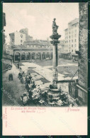 Firenze Città Piazza Mercato Vecchio Scomparsa Cartolina WX0686 - Firenze (Florence)