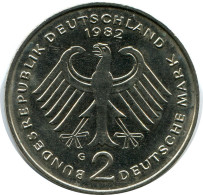 2 DM 1982 G T.HEUSS WEST & UNIFIED GERMANY Coin #AZ439.U.A - 2 Mark