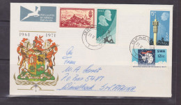 South West Africa 1971 10th Anniversary Of The Republic And Antarctic Treaty FDC Nr. 3  RARE OKAHANDJA Cancellation - Africa Del Sud-Ovest (1923-1990)