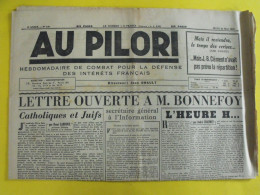 Au Pilori N° 149 Du 27 Mai 1943. Drault Masteau Drouel Chaumet Labroue Collaboration Antisémite LVF Milice Vichy - Other & Unclassified