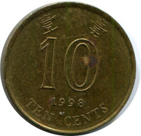 10 CENTS 1998 HONG KONG Coin #AH836.U.A - Hongkong