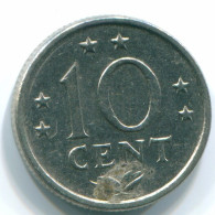 10 CENTS 1978 NETHERLANDS ANTILLES Nickel Colonial Coin #S13552.U.A - Netherlands Antilles