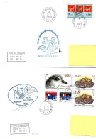 PO - 43 - 4 Plis Kerguelen Avec Cachets Illustrés - Covers & Documents