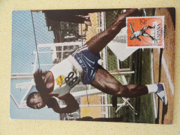 CARTE MAXIMUM CARD LANCER DE POIDS JEUX OLYMPIQUES TOKIO 1964 - Atletismo