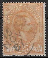 PACCHI POSTALI - 1884 - UMBERTO - LIRE 1,25 - USATO (YVERT CP 5 - MICHEL PS 5 - SS PP 5) - Postpaketten