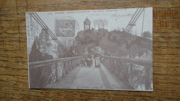 Réédition , Paris , Buttes Chaumont , Le Pont Suspendu - Parks, Gärten