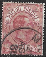 PACCHI POSTALI - 1884 - UMBERTO - LIRE 0,50 - USATO (YVERT CP 3 - MICHEL PS 3 - SS PP 3) - Paketmarken