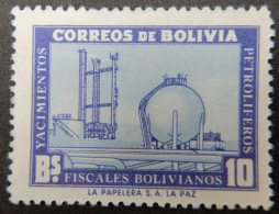 Bolivië Bolivia 1955 (1) Development Of Petroleum Industry - Bolivië