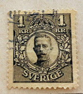 Suède - 1918, Roi Gustav V - Légère Oblitération - Gebruikt