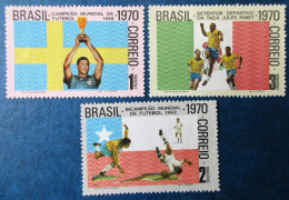 Vends La Série Neuve** Du Brésil De 1970 Coupes Du Monde De Football - Nuovi