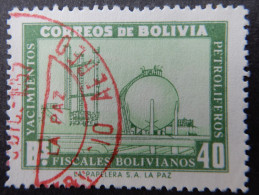 Bolivië Bolivia 1955 (2) Development Of Petroleum Industry - Bolivie