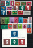 BUND Komplettjahrgang 1968 Postfrisch - Siehe Bild - Unused Stamps